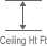 ceiling height
