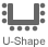 u-shape room size